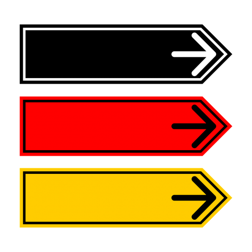 direction plate arrow