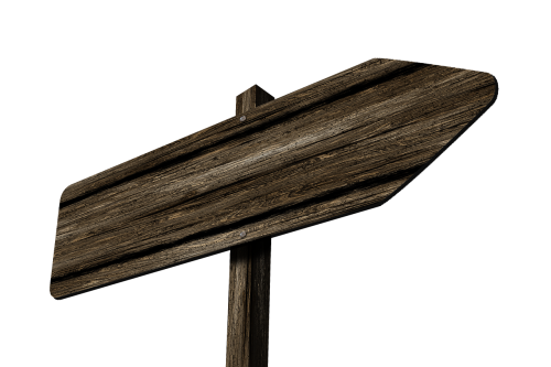directory signposts wood