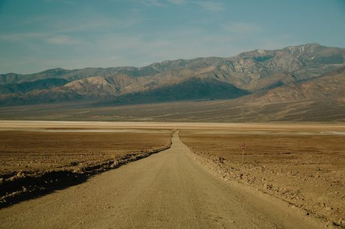 dirt road dry landscape