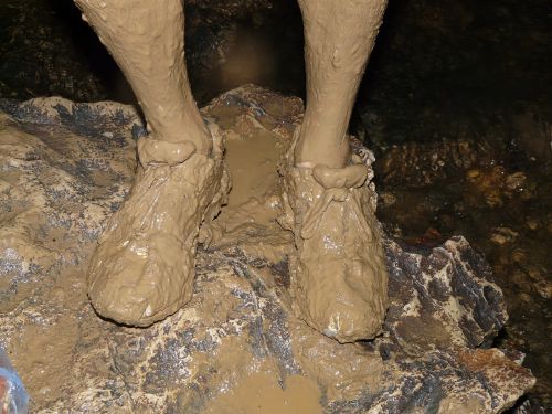 dirty clay mud