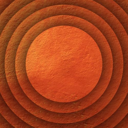 Discs With Orange Texture