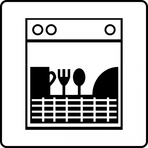 dishwasher dishes kitchen