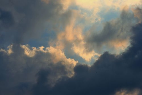 Display Of Light And Shadow In Sky