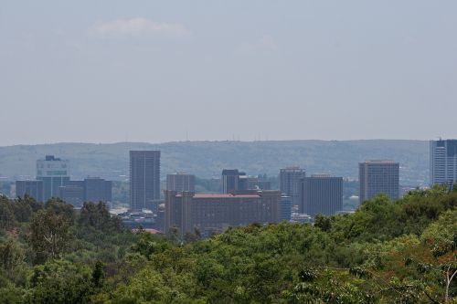 Distant City Buildings