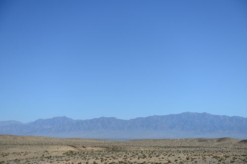 distant hills open desert
