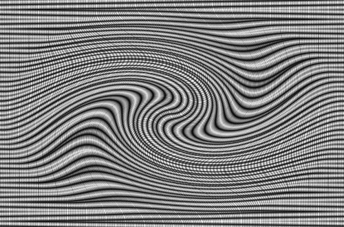Distorted Lines In Grey