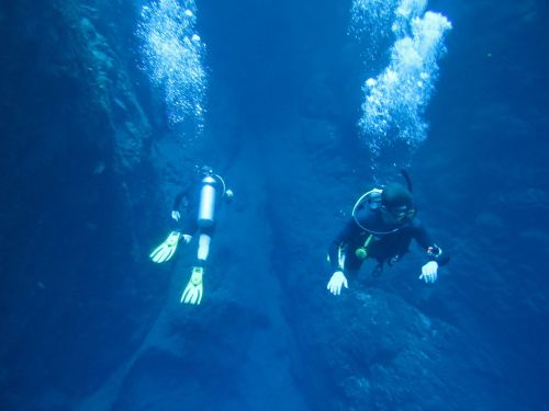 diving blue lagoon beautiful