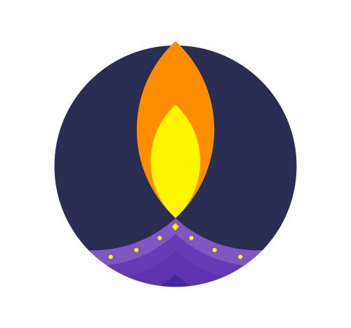 diwali lamp icon
