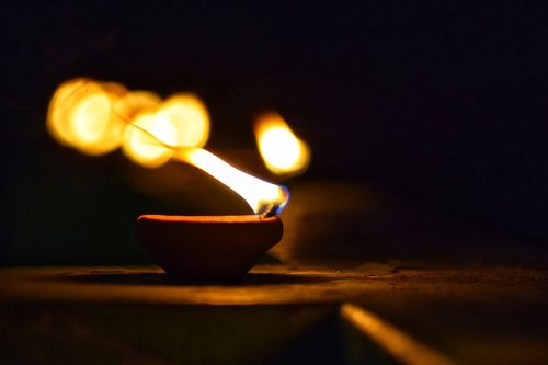 diwali  festival  oil light