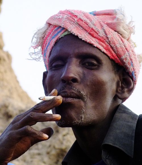 djibouti afar man portrait