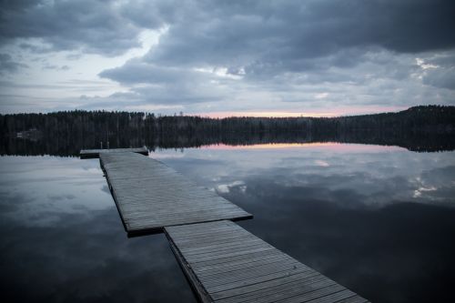 dock lake finland