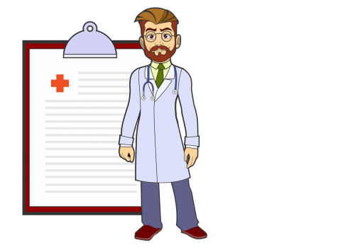 doctor man illustration