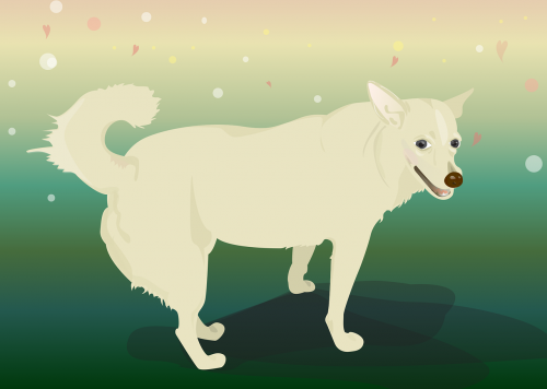 dog color illustration