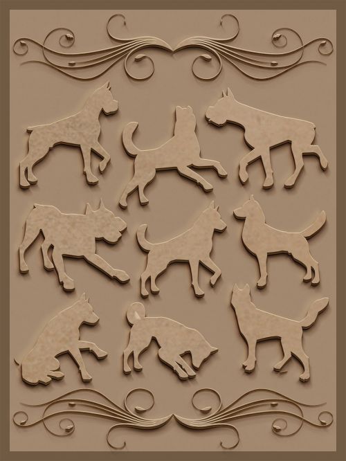 dog wood sculpt