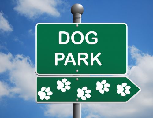 dog park sign park