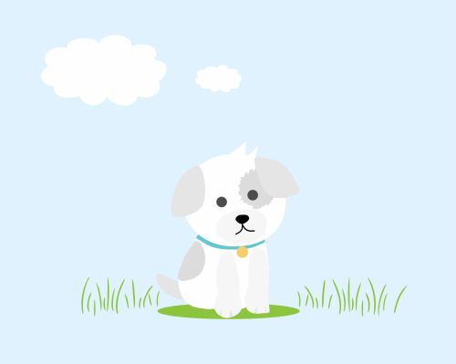 Dog, Puppy Illustration Cute