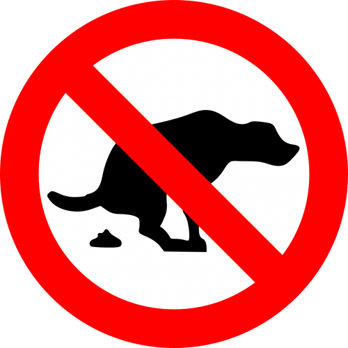 dogs prohibited warning