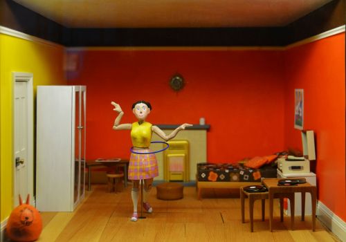 doll house children's playhouse macro