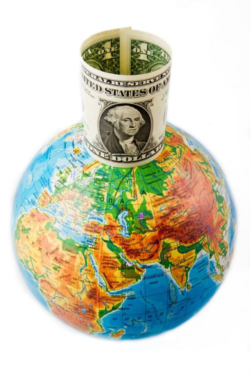 dollar money globe
