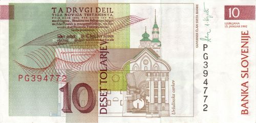 dollar bill banknote slovenia