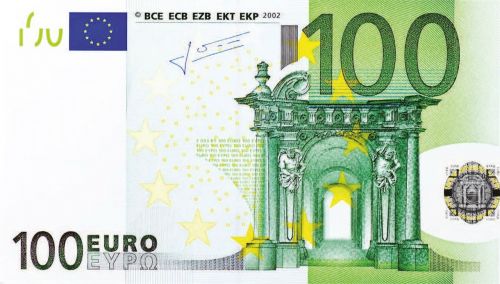 dollar bill 100 euro money