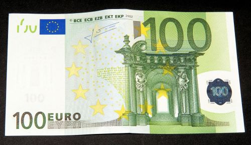 dollar bill 100 euro currency