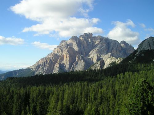 dolomites mountains forest