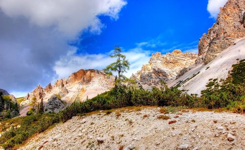 dolomites fanes landscape