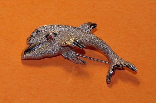 dolphin brooch jewel