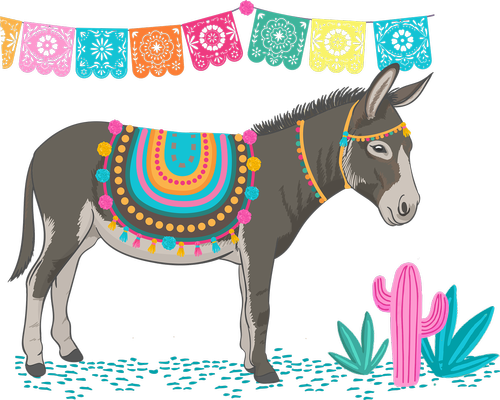 donkey  mexican  animal