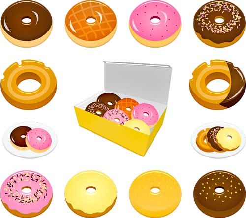 donuts  chocolate  pink
