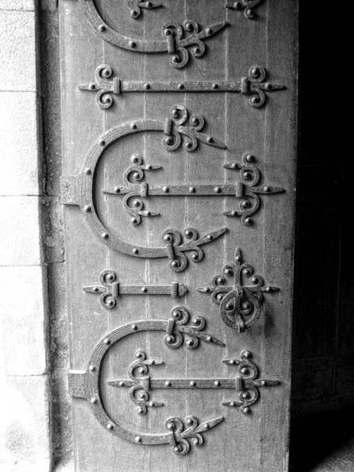 door metal work decoration