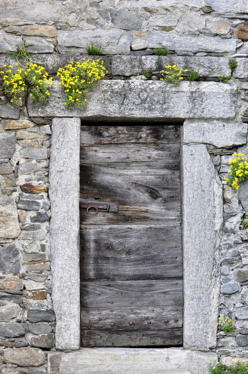 door wood stone