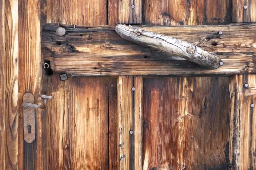 door wood hut