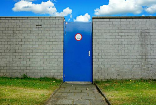 door entrance wall