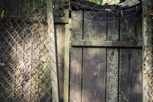 door wooden door fence