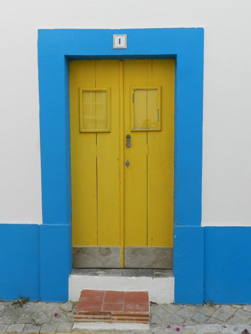 door house blue