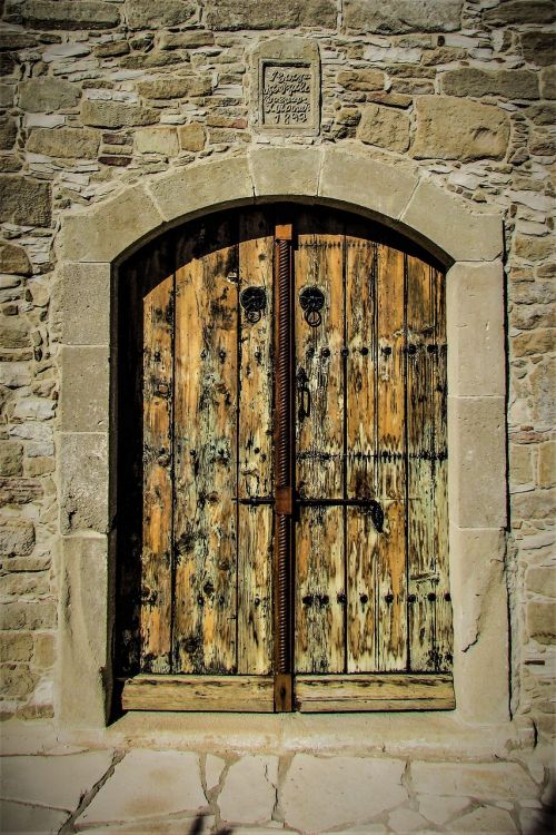 door wooden old