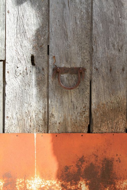 door wood orange