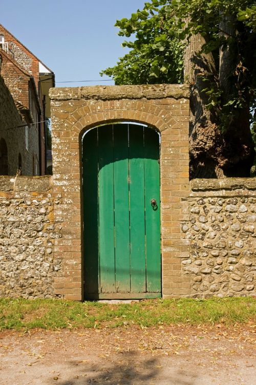 door green old