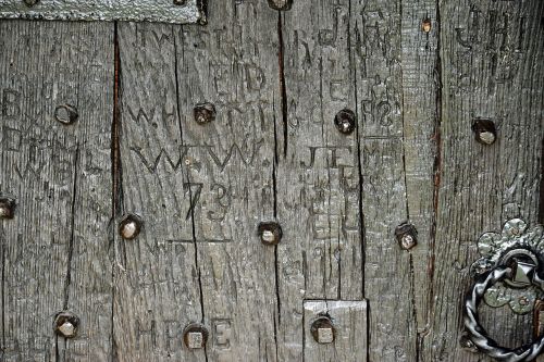 door wood church