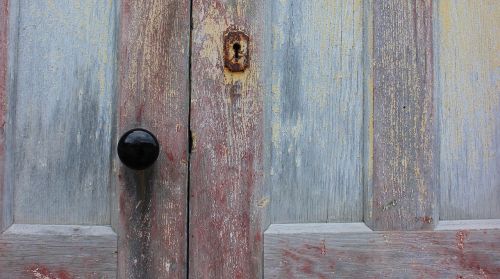 door wood faded