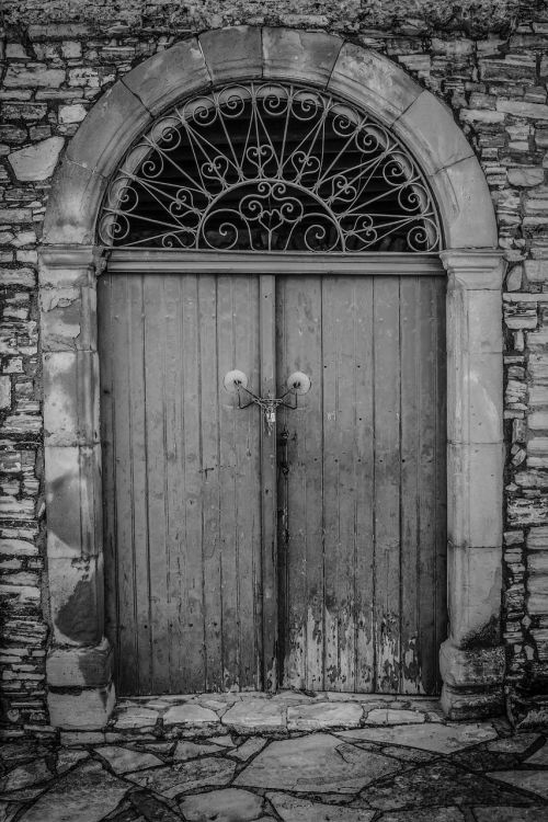 door gate old house
