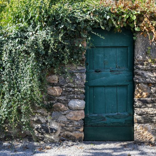 door old green
