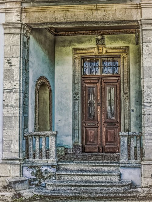 door old building