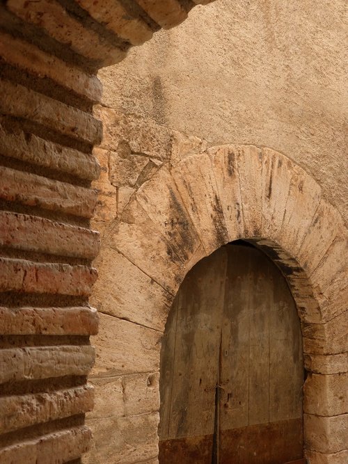 door  arc  carved stone