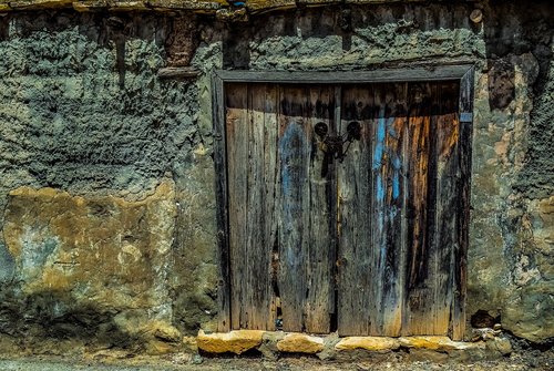 door  wooden  old house