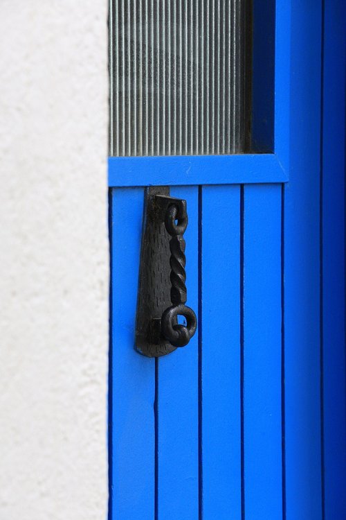 door  blue  jack