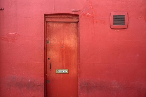 door  wall  red