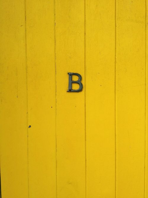 door letter b